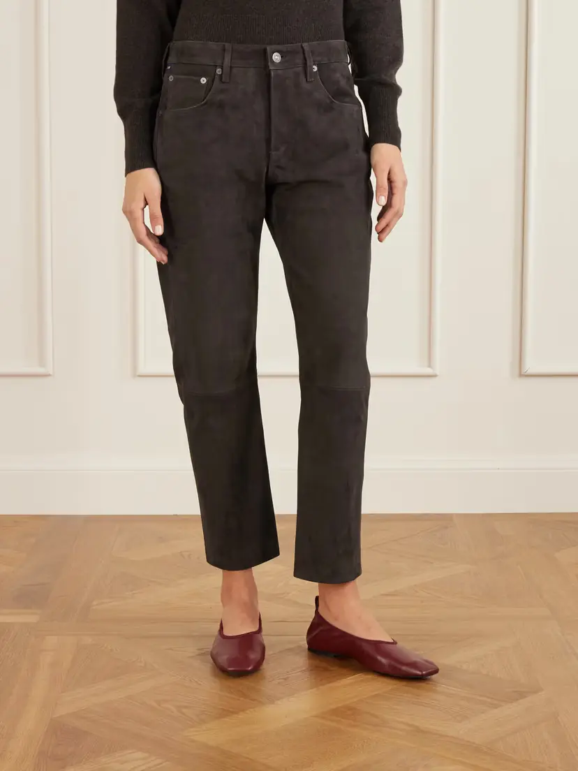 Citizens of Humanity Winslow Suede Straight-leg Pants | Thumbnail 3