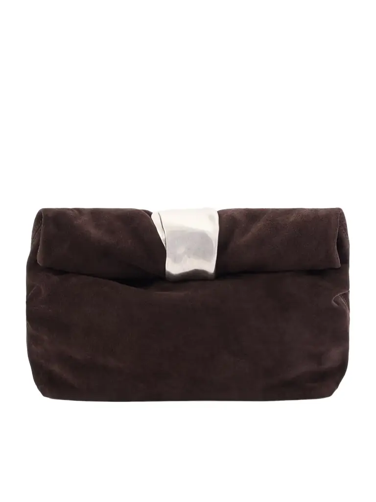 Staud Cuff Suede Clutch | Image 1 Staud Cuff Suede Clutch | Image 1