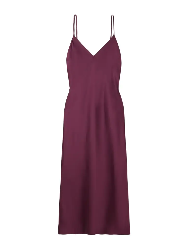 Satin Midi Dress Satin Midi Dress