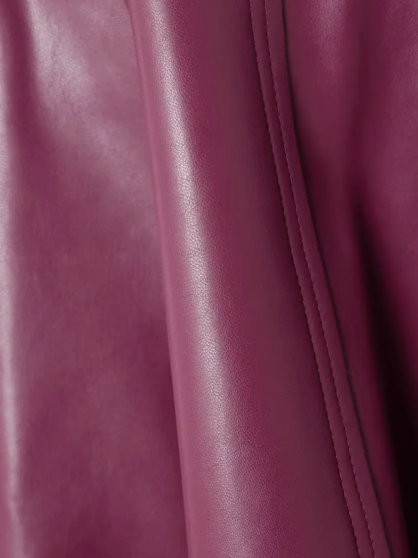 Norma Kamali Grace Belted Paneled Leather-like Midi Dress | Thumbnail 4 Norma Kamali Grace Belted Paneled Leather-like Midi Dress | Thumbnail 4