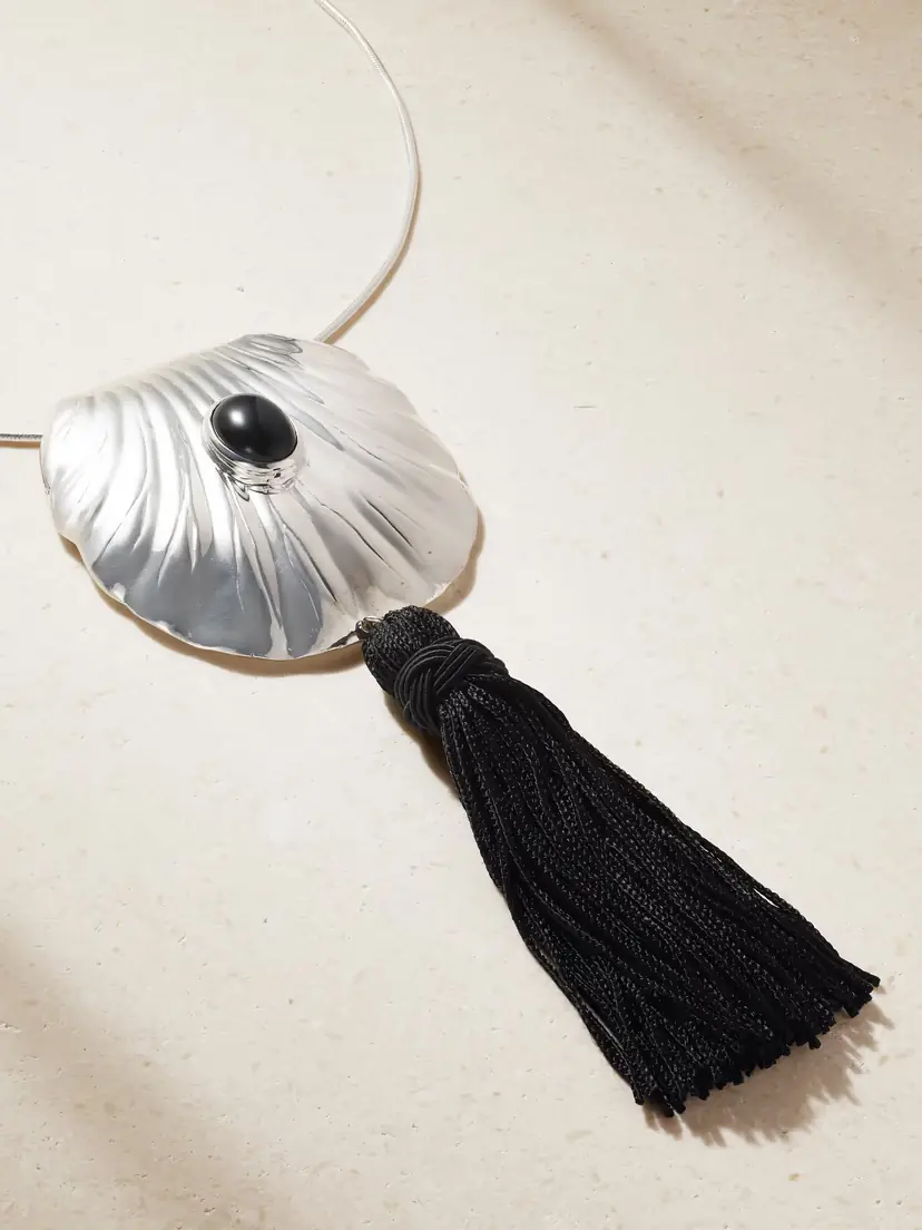 Juju Vera Petra Silver Onyx Necklace | Thumbnail 4 Juju Vera Petra Silver Onyx Necklace | Thumbnail 4