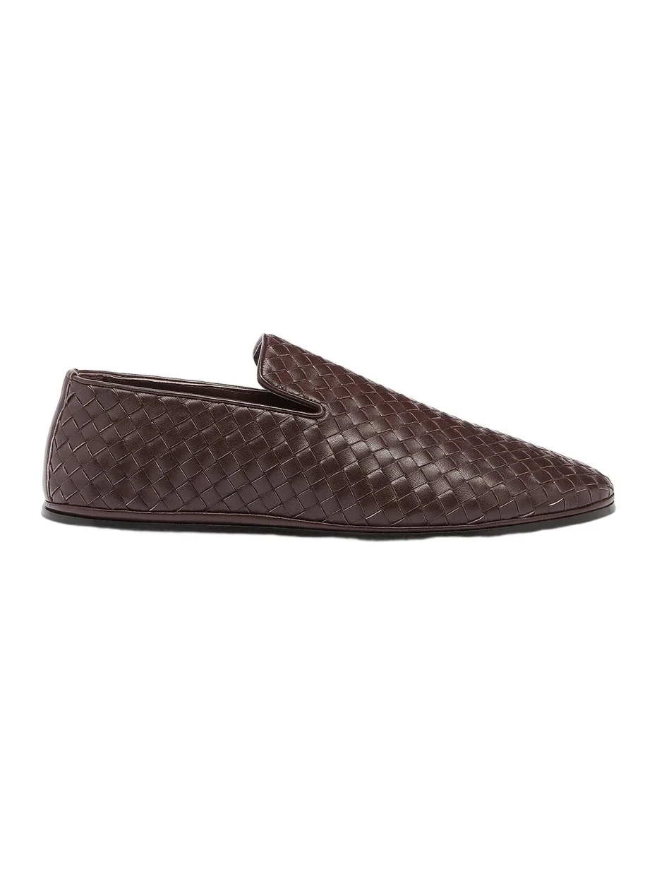 Men's Sunday Intrecciato Leather Slippers