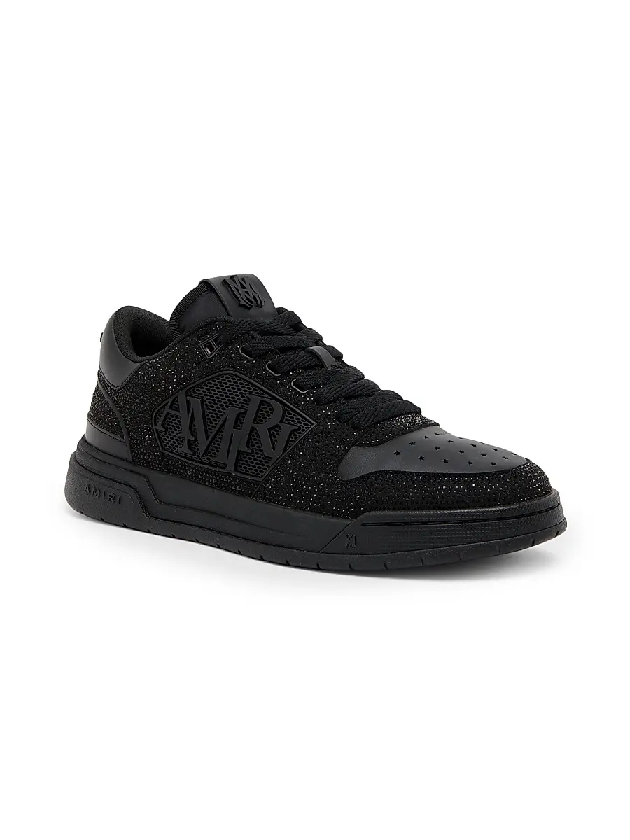 Amiri Men's Crystal Classic Low-Top Sneakers - Black | Thumbnail 2 Amiri Men's Crystal Classic Low-Top Sneakers - Black | Thumbnail 2