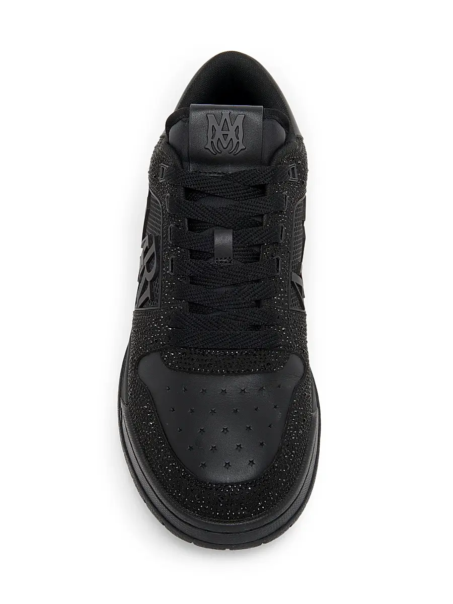 Amiri Men's Crystal Classic Low-Top Sneakers - Black | Thumbnail 4 Amiri Men's Crystal Classic Low-Top Sneakers - Black | Thumbnail 4