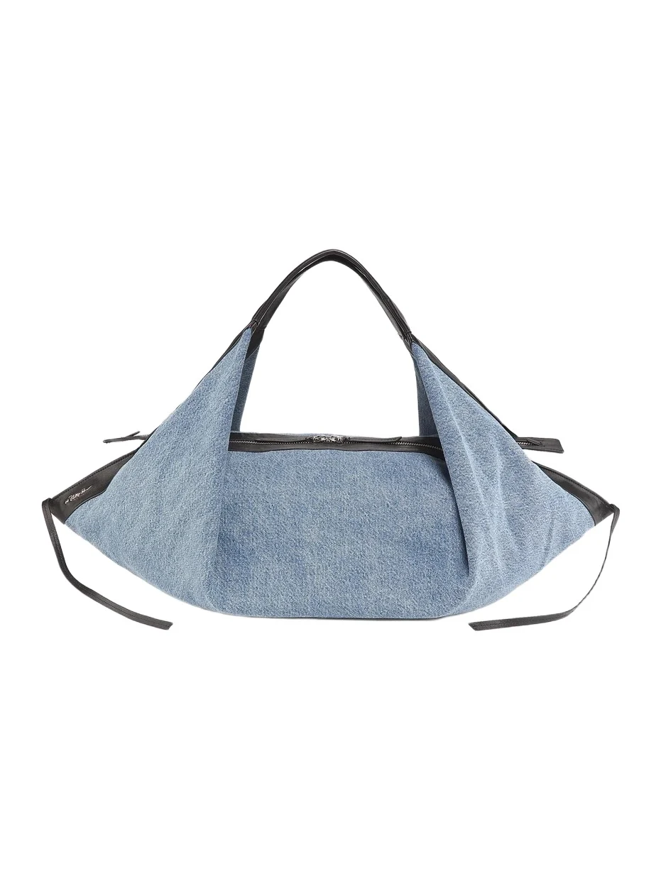 Women's Medium Luna Cotton Denim Hobo Bag Women's Medium Luna Cotton Denim Hobo Bag