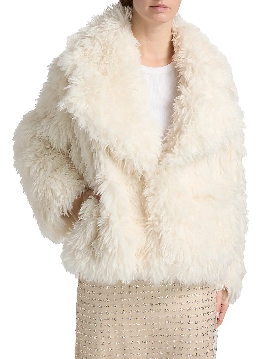 Staud Women's Soprano Faux Shearling Jacket | Thumbnail 3 Staud Women's Soprano Faux Shearling Jacket | Thumbnail 3
