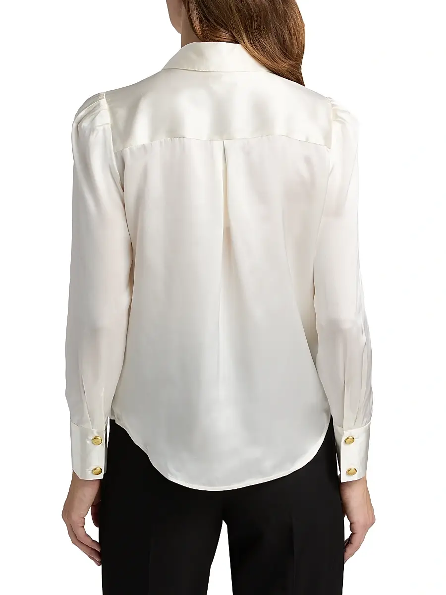 L'Agence Women's Honey Silk Tieneck Blouse | Thumbnail 5 L'Agence Women's Honey Silk Tieneck Blouse | Thumbnail 5