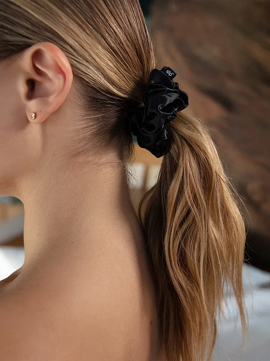 slip Women's 3-Piece Pure Silk Scrunchie Set - Mixed | Thumbnail 4 slip Women's 3-Piece Pure Silk Scrunchie Set - Mixed | Thumbnail 4