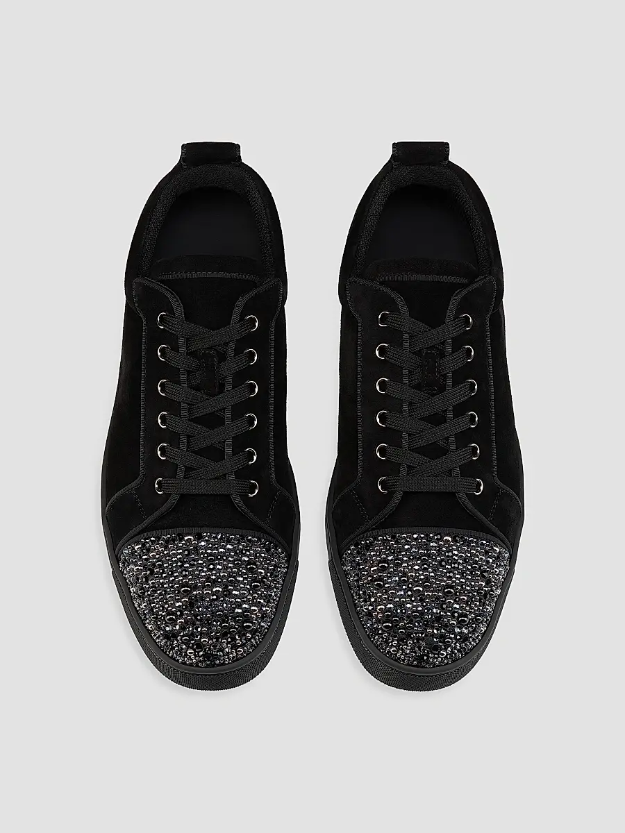 Christian Louboutin Men's Louis Jr P Perla Low-Top Sneakers | Thumbnail 4 Christian Louboutin Men's Louis Jr P Perla Low-Top Sneakers | Thumbnail 4