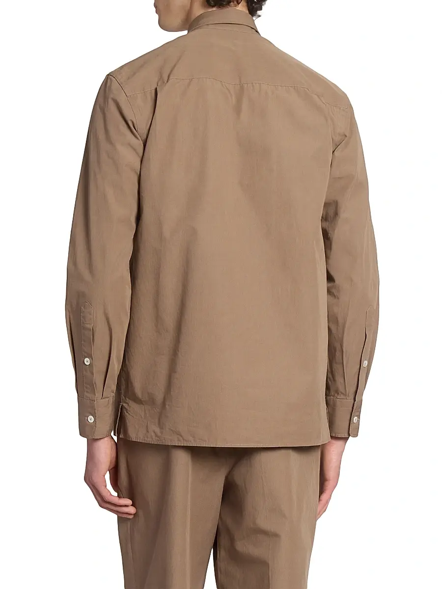OFFICINE GÉNÉRALE Men Lionel Cotton Poplin Shirt | Thumbnail 5 OFFICINE GÉNÉRALE Men Lionel Cotton Poplin Shirt | Thumbnail 5