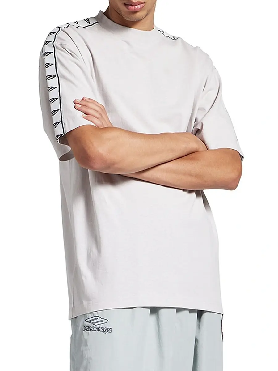 Balenciaga Men's Stripe T-Shirt Medium Fit | Thumbnail 3 Balenciaga Men's Stripe T-Shirt Medium Fit | Thumbnail 3