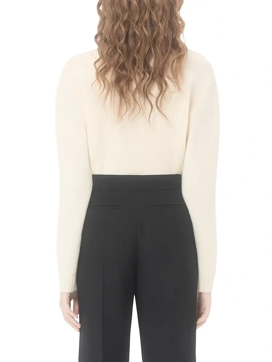 Valentino Women's Embroidered Wool Jumper | Thumbnail 4