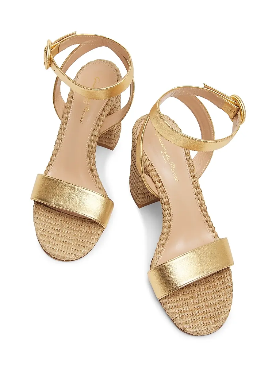 Gianvito Rossi Women's Luana 85MM Leather Sandals | Thumbnail 4 Gianvito Rossi Women's Luana 85MM Leather Sandals | Thumbnail 4