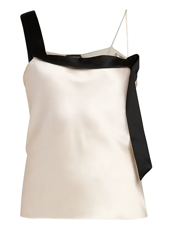 Women's Asymmetric Silk Cami Top