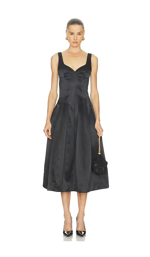 NICHOLAS Cory Corset Waist Midi Dress | Image 1 NICHOLAS Cory Corset Waist Midi Dress | Image 1
