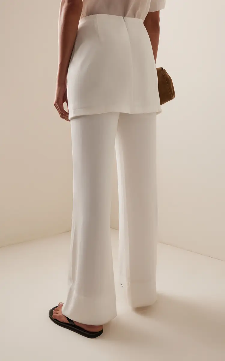 SLOAN Exclusive The Combination Crepe Flared Pants | Thumbnail 4 SLOAN Exclusive The Combination Crepe Flared Pants | Thumbnail 4