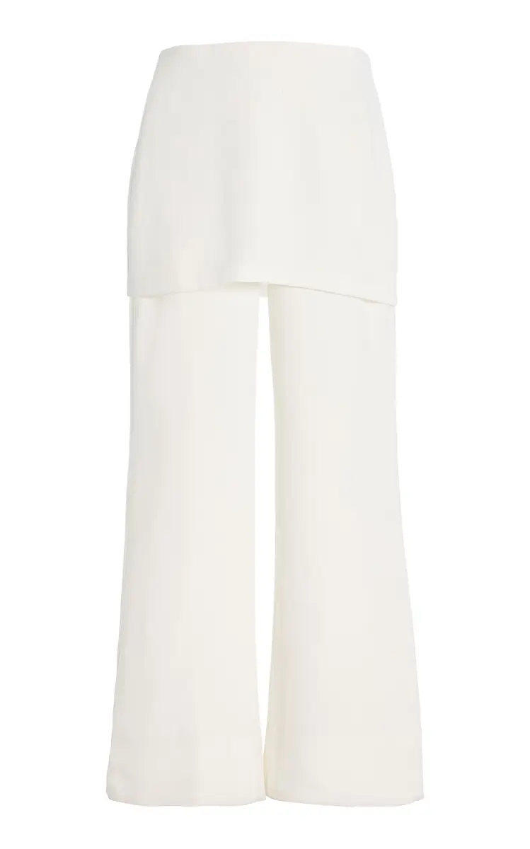SLOAN Exclusive The Combination Crepe Flared Pants | Thumbnail 6 SLOAN Exclusive The Combination Crepe Flared Pants | Thumbnail 6