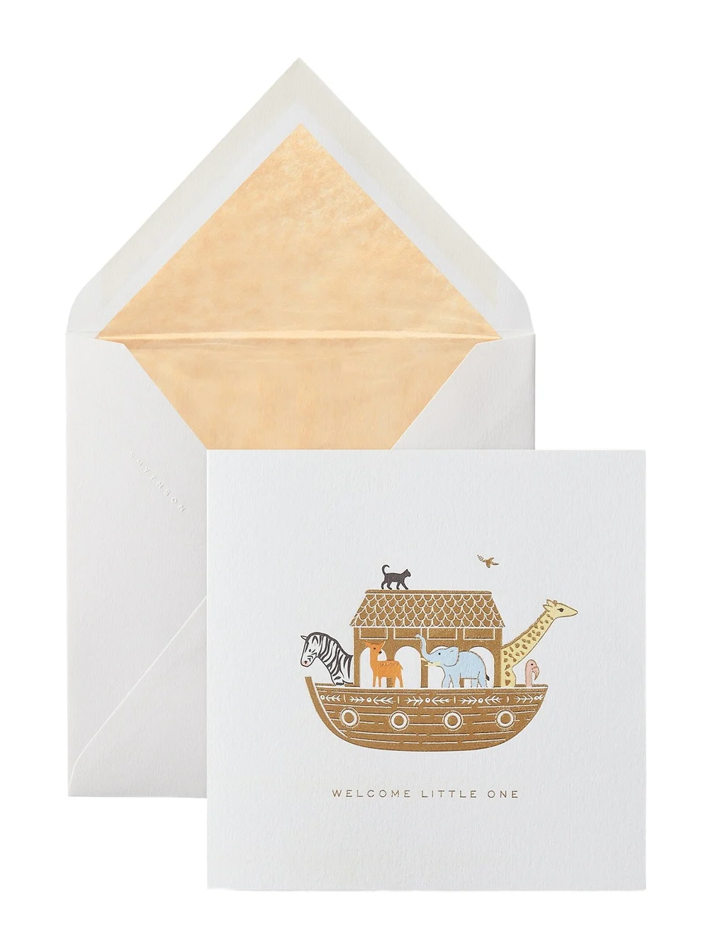 Smythson Noah's Ark 'Welcome Little One' Baby Card