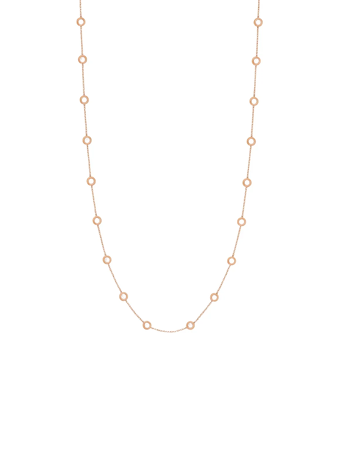 Diamond 18K Gold By The Yard Necklace