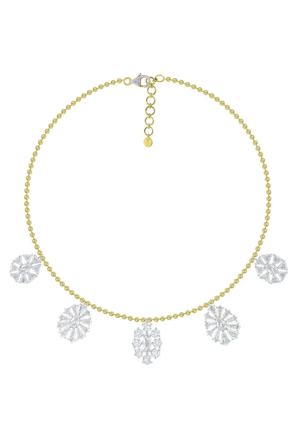 Five Diamond Frost Drop Pendant Necklace Five Diamond Frost Drop Pendant Necklace