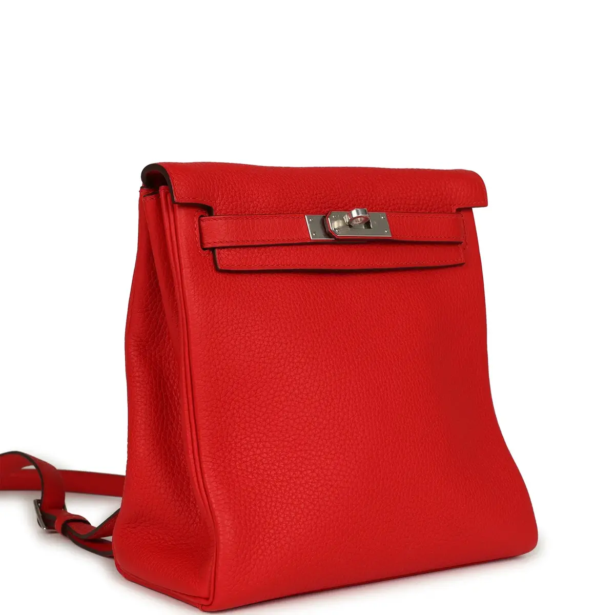 HERMÈS Hermes Kelly Ado II Backpack Rouge De Coeur Clemence Palladium Hardware | Thumbnail 2 HERMÈS Hermes Kelly Ado II Backpack Rouge De Coeur Clemence Palladium Hardware | Thumbnail 2