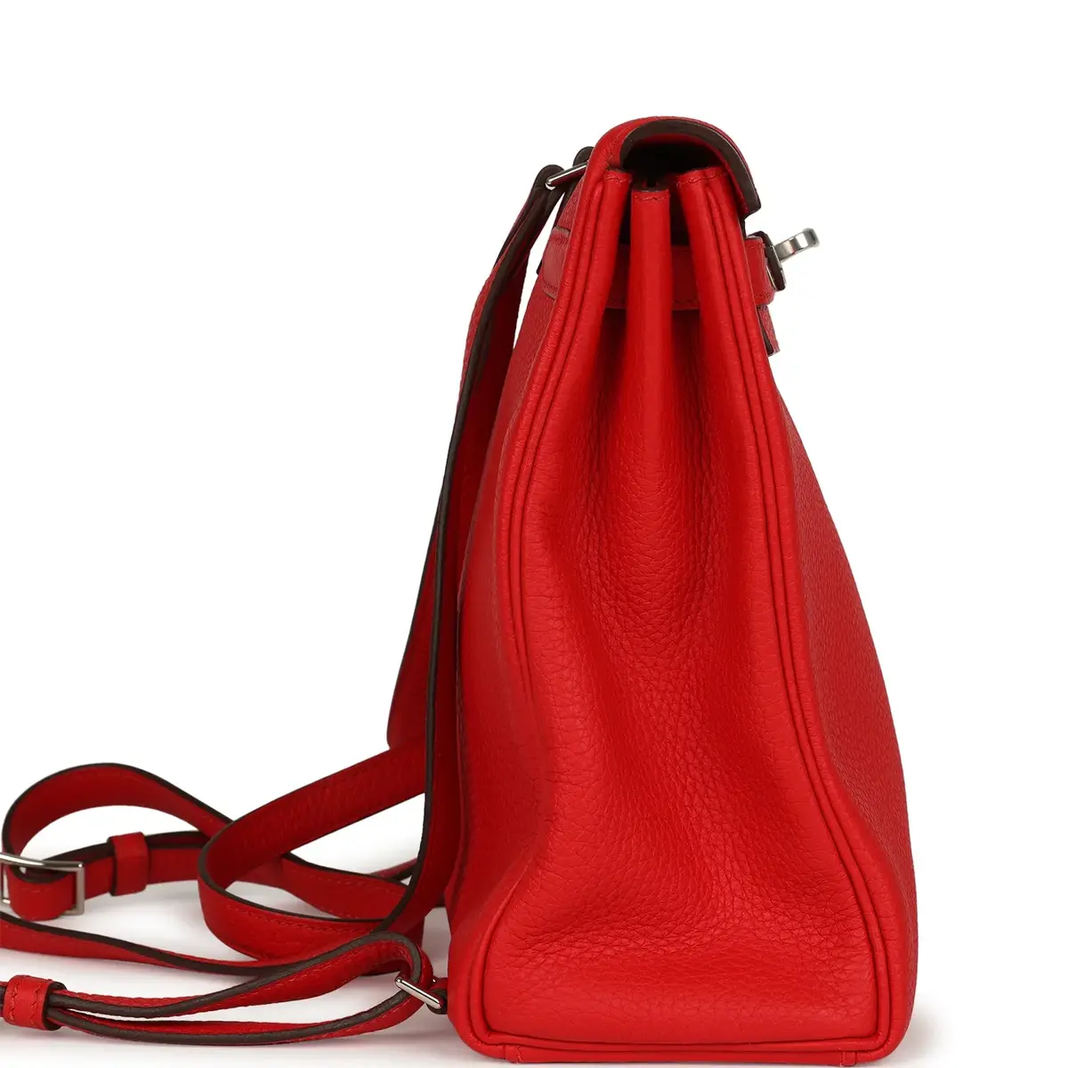 HERMÈS Hermes Kelly Ado II Backpack Rouge De Coeur Clemence Palladium Hardware | Thumbnail 3 HERMÈS Hermes Kelly Ado II Backpack Rouge De Coeur Clemence Palladium Hardware | Thumbnail 3