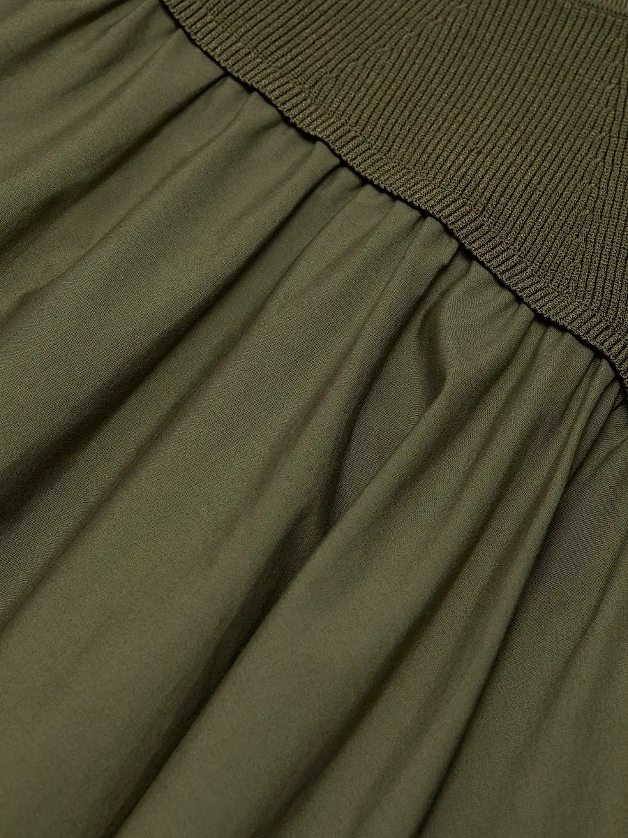 Simkhai Women's Ovie Cotton Midi-Skirt - Fern - Size Large | Thumbnail 7 Simkhai Women's Ovie Cotton Midi-Skirt - Fern - Size Large | Thumbnail 7