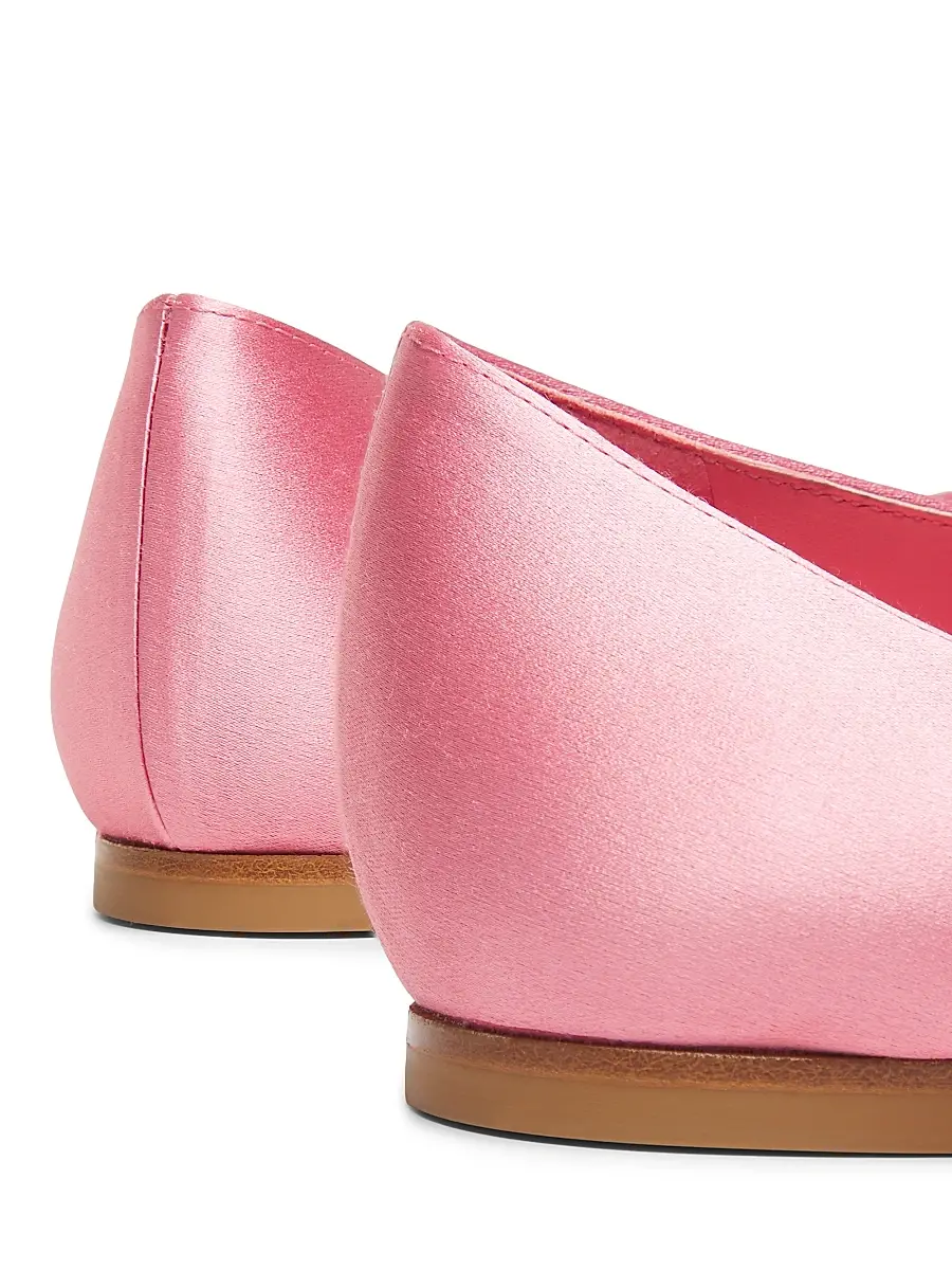 Roger Vivier Women's I Love Vivier Rosette Ballerina Flats - Rosa Antico Chiaro | Thumbnail 5 Roger Vivier Women's I Love Vivier Rosette Ballerina Flats - Rosa Antico Chiaro | Thumbnail 5