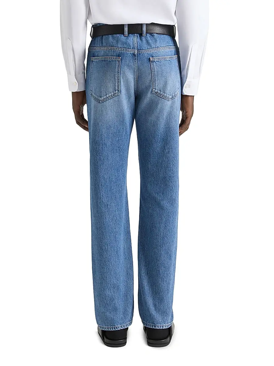 Givenchy Men's Couture Seam Straight Fit Shadow Washed Jeans | Thumbnail 3 Givenchy Men's Couture Seam Straight Fit Shadow Washed Jeans | Thumbnail 3