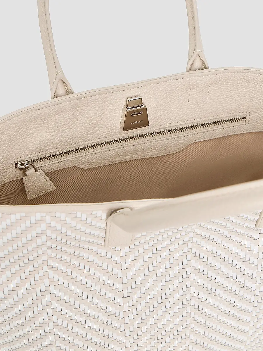 Akris Women's Small Ai Braided Leather Top Handle Bag | Thumbnail 5 Akris Women's Small Ai Braided Leather Top Handle Bag | Thumbnail 5