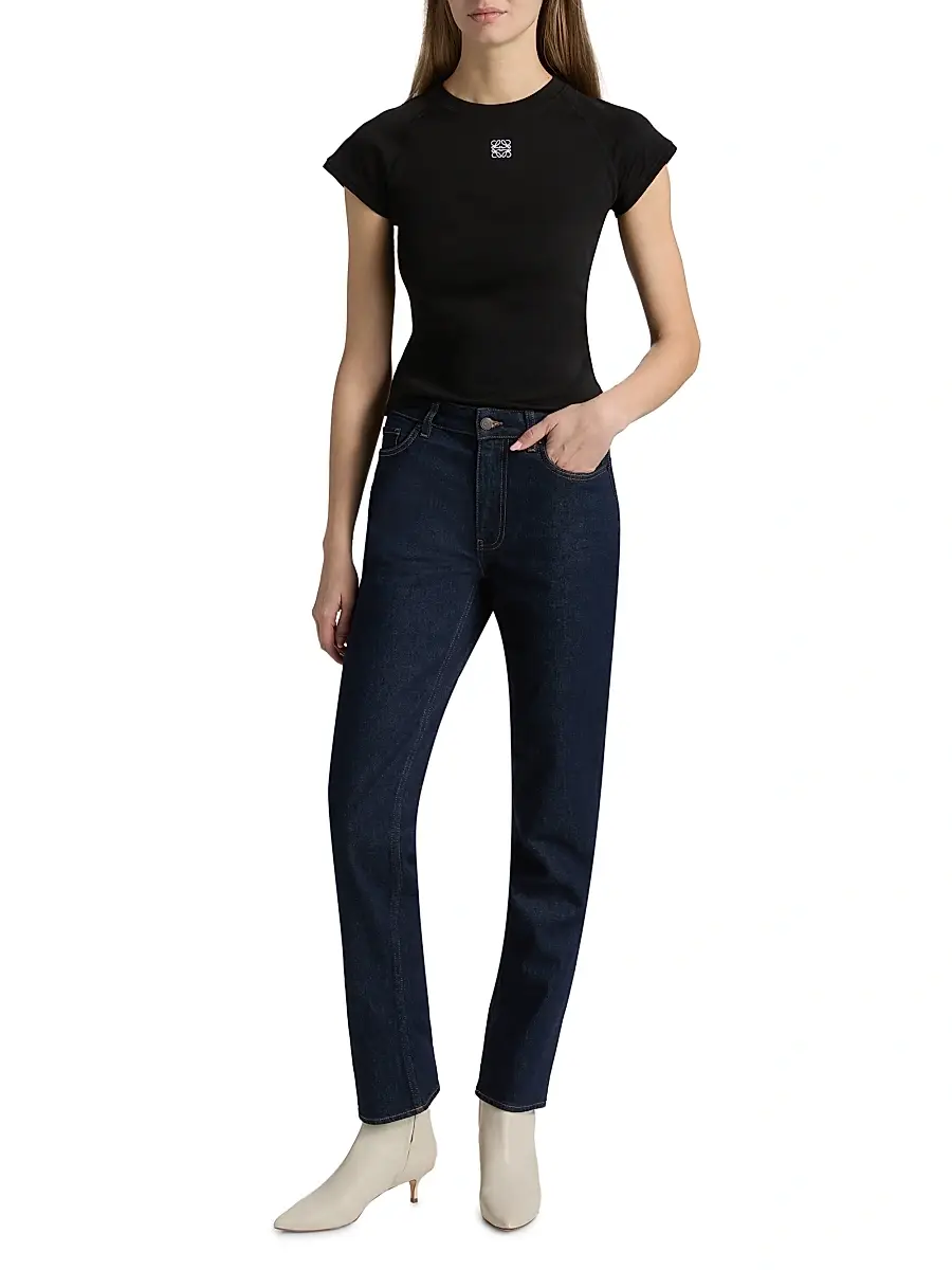 BLK DNM Women's High-Rise Silm-Straight Jeans | Thumbnail 2 BLK DNM Women's High-Rise Silm-Straight Jeans | Thumbnail 2