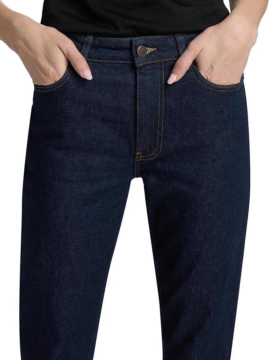BLK DNM Women's High-Rise Silm-Straight Jeans | Thumbnail 6 BLK DNM Women's High-Rise Silm-Straight Jeans | Thumbnail 6