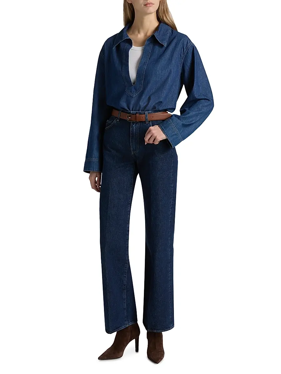 BLK DNM Women's Denim Tunic Top | Thumbnail 2 BLK DNM Women's Denim Tunic Top | Thumbnail 2