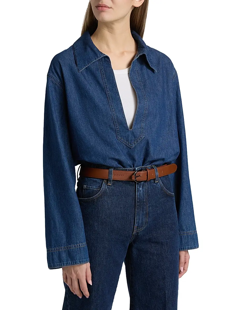 BLK DNM Women's Denim Tunic Top | Thumbnail 3 BLK DNM Women's Denim Tunic Top | Thumbnail 3