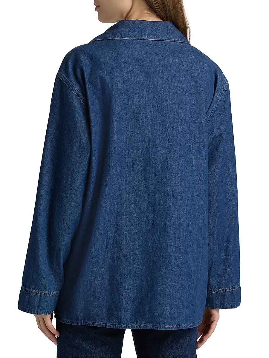 BLK DNM Women's Denim Tunic Top | Thumbnail 5 BLK DNM Women's Denim Tunic Top | Thumbnail 5