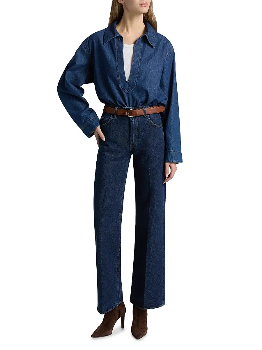 BLK DNM Women's High-Rise Wide-Leg Jeans | Thumbnail 2 BLK DNM Women's High-Rise Wide-Leg Jeans | Thumbnail 2