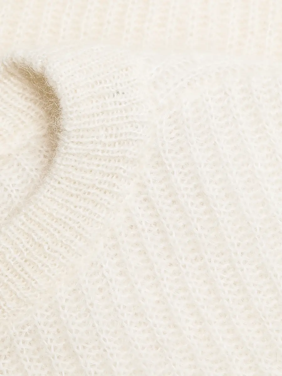 TOTEME Women's Oversized Rib-Knit Mohair-Blend Sweater | Thumbnail 7