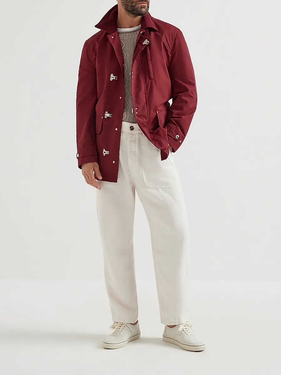 Brunello Cucinelli Men's Cotton Fisherman's Cable Sweater | Thumbnail 6 Brunello Cucinelli Men's Cotton Fisherman's Cable Sweater | Thumbnail 6