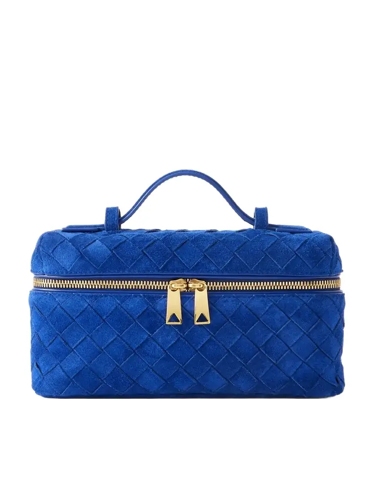 Bottega Veneta Bang Bang Intrecciato Suede Tote | Image 1 Bottega Veneta Bang Bang Intrecciato Suede Tote | Image 1