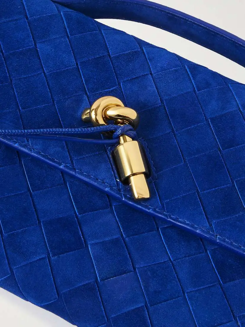 Bottega Veneta Andiamo Long Intrecciato Suede Clutch | Thumbnail 4 Bottega Veneta Andiamo Long Intrecciato Suede Clutch | Thumbnail 4