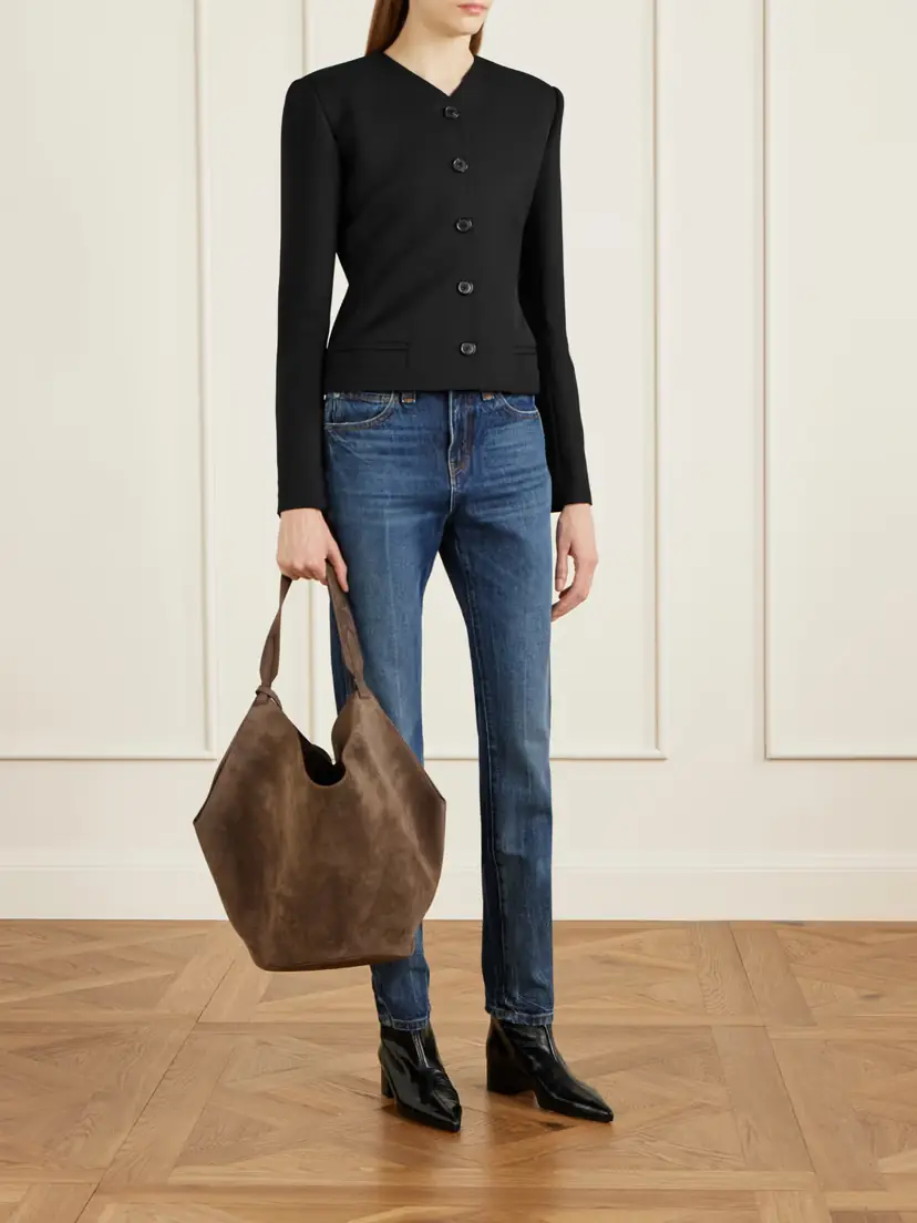 Khaite Nara Grain De Poudre Wool Jacket | Thumbnail 2 Khaite Nara Grain De Poudre Wool Jacket | Thumbnail 2