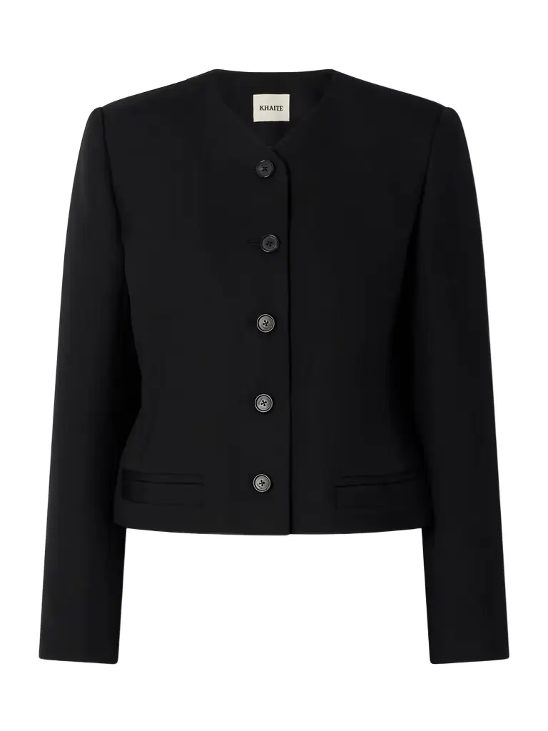 Khaite Nara Grain De Poudre Wool Jacket | Image 1 Khaite Nara Grain De Poudre Wool Jacket | Image 1