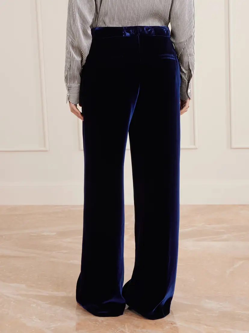 Etro Velvet Wide-leg Pants | Thumbnail 4 Etro Velvet Wide-leg Pants | Thumbnail 4