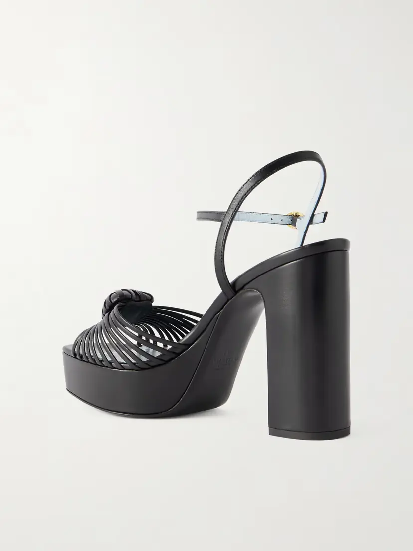 Valentino Garavani Royal 115 Embellished Leather Platform Sandals | Thumbnail 3 Valentino Garavani Royal 115 Embellished Leather Platform Sandals | Thumbnail 3