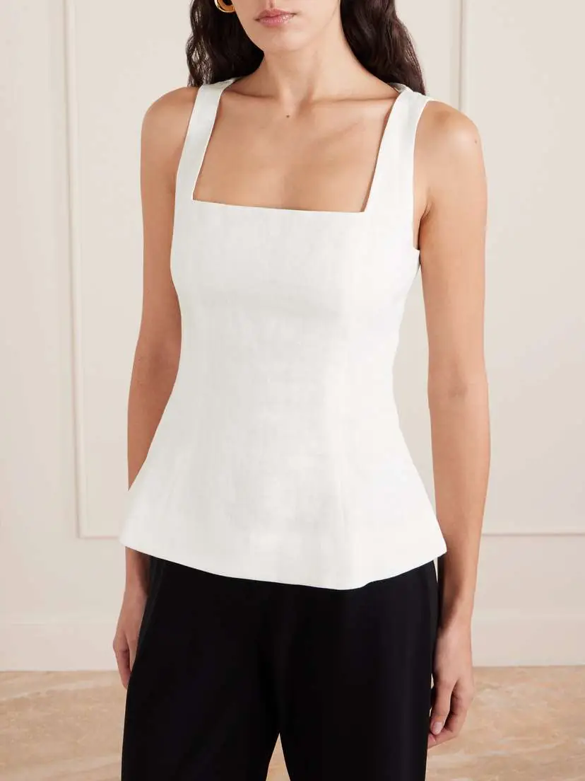 Faithfull Mina Linen Peplum Top | Thumbnail 3 Faithfull Mina Linen Peplum Top | Thumbnail 3