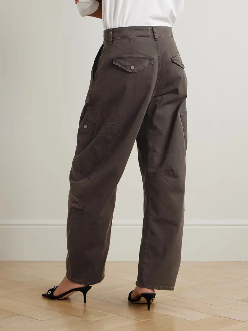Citizens of Humanity Flight Pleated Organic Cotton-blend Twill Tapered Pants | Thumbnail 3
