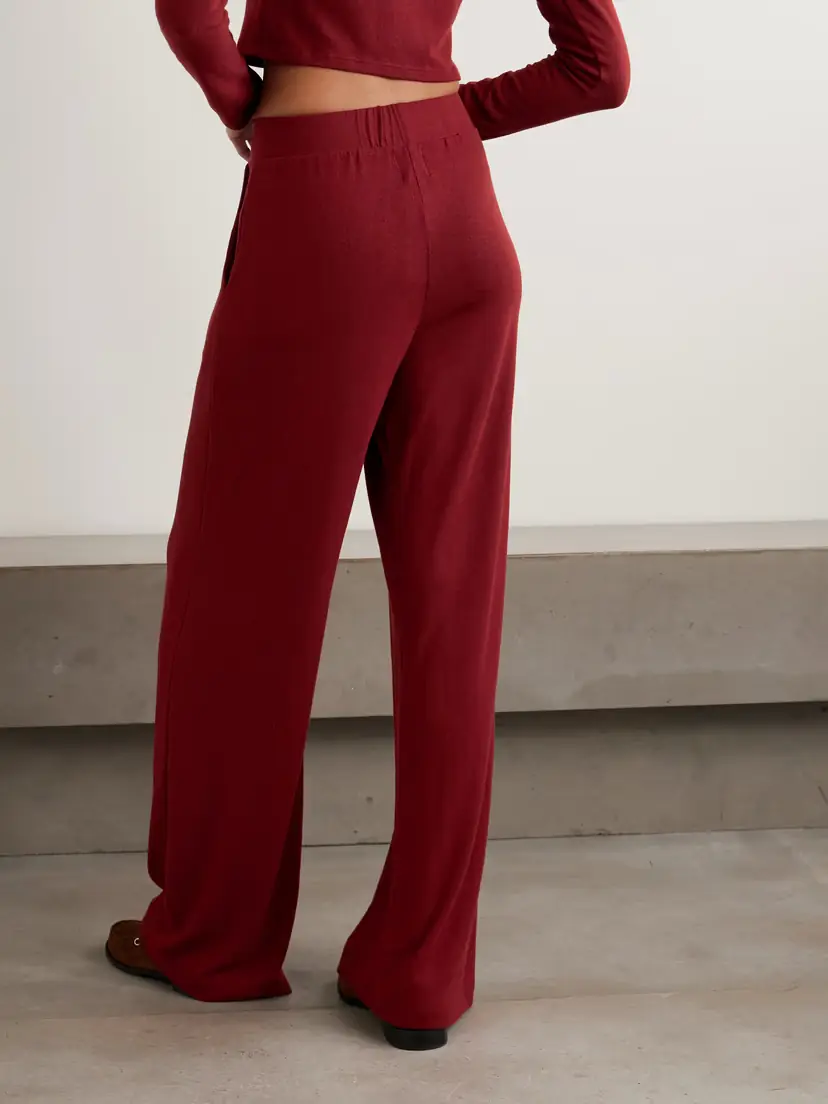 LESET Lauren Knitted Wide-leg Pants | Thumbnail 4 LESET Lauren Knitted Wide-leg Pants | Thumbnail 4