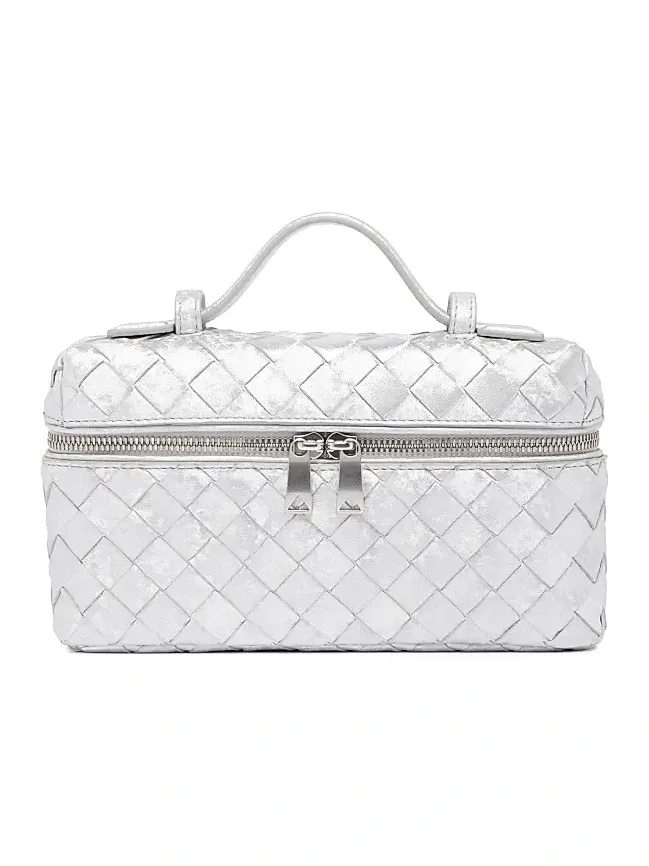 Women's Bang Bang Metallic Satin Leather Vanity Case
