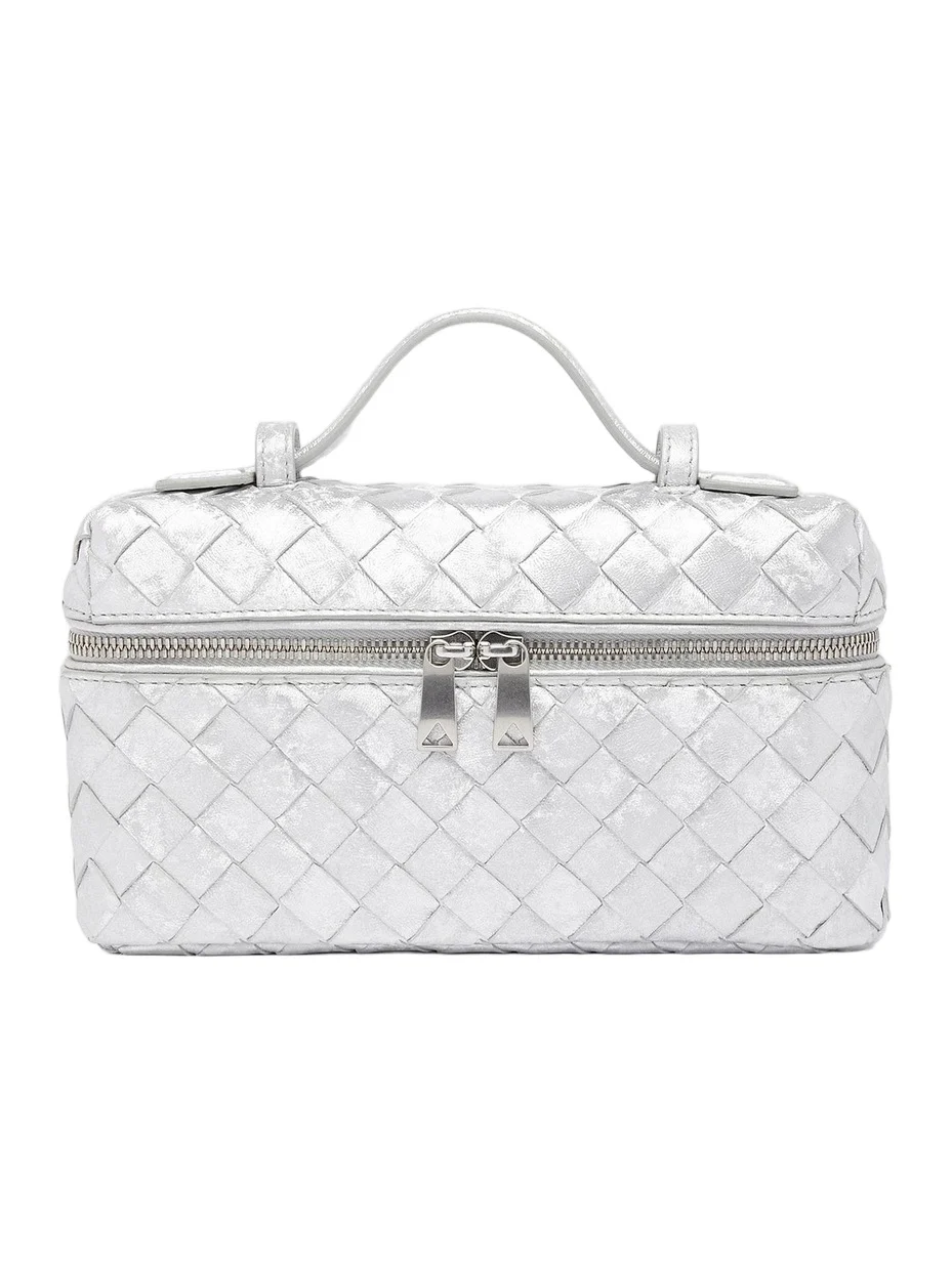 Women's Bang Bang Metallic Satin Leather Vanity Case Women's Bang Bang Metallic Satin Leather Vanity Case