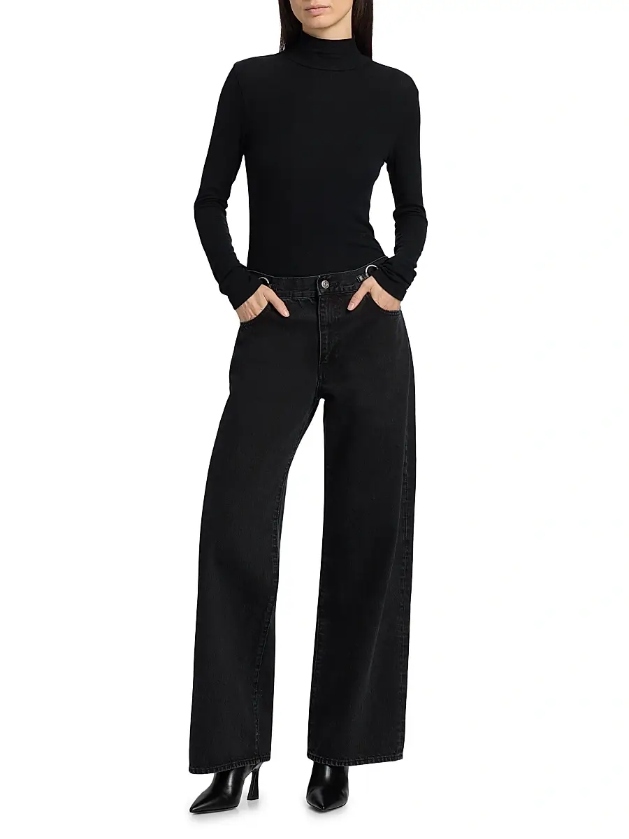 Frame Women's The O-Ring Stroll Wide-Leg Jeans | Thumbnail 2 Frame Women's The O-Ring Stroll Wide-Leg Jeans | Thumbnail 2